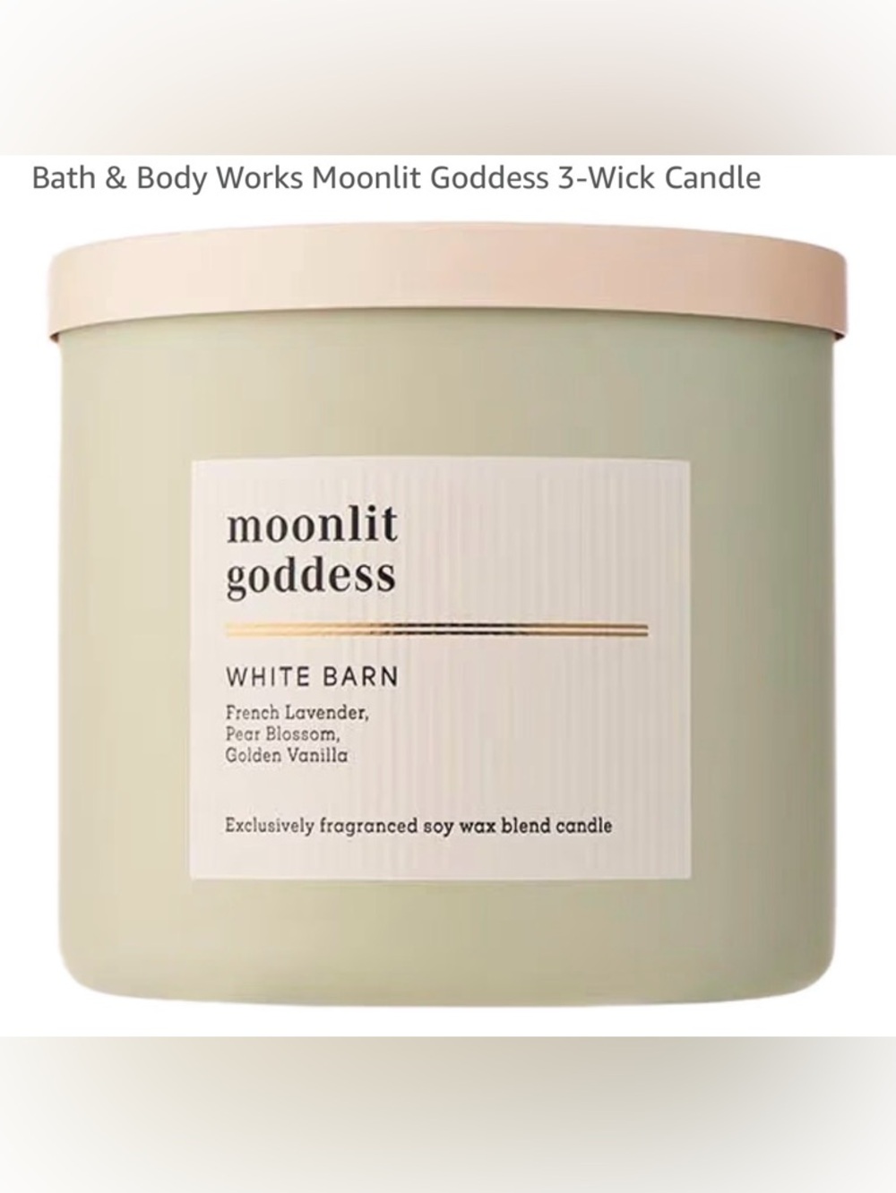 Bath & Body Works Moonlit Goddess 3-Wick Candle - NEW